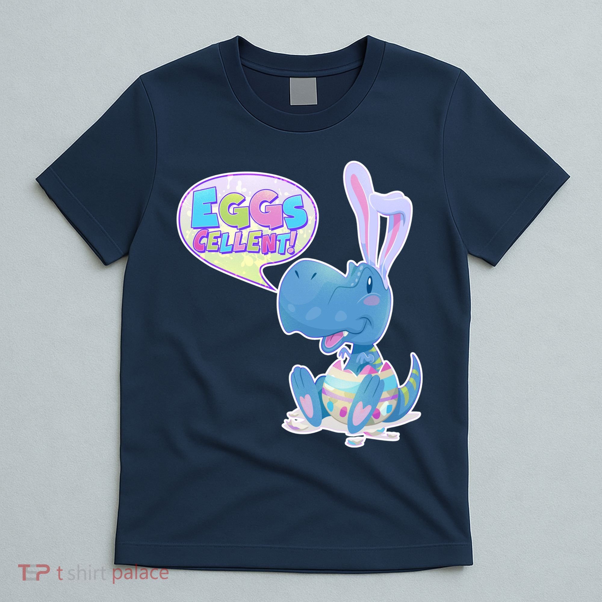 EGGS-Cellent! Cute Easter T-Rex T-Shirt