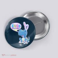 EGGS-Cellent! Cute Easter T-Rex Button thumb 0