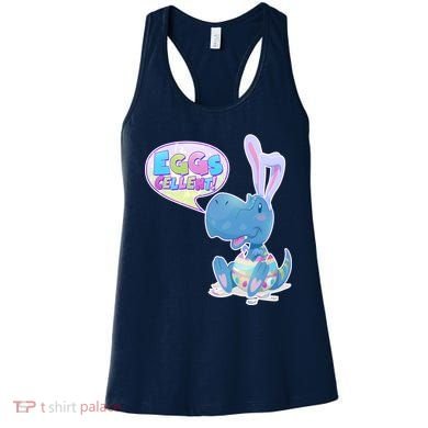 EGGS-Cellent! Cute Easter T-Rex Women's Tank Top