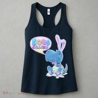 EGGS-Cellent! Cute Easter T-Rex Women's Tank Top thumb 3