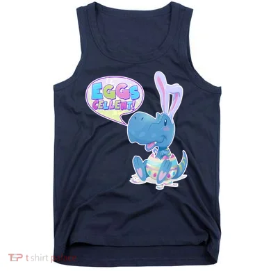 EGGS-Cellent! Cute Easter T-Rex Tank Top