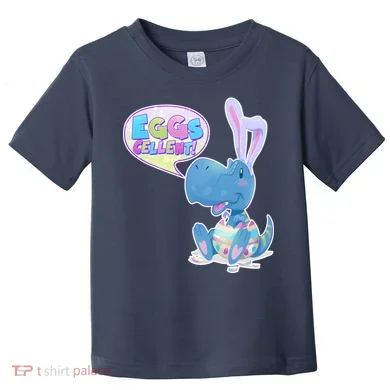 EGGS-Cellent! Cute Easter T-Rex Toddler T-Shirt