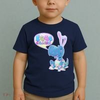 EGGS-Cellent! Cute Easter T-Rex Toddler T-Shirt thumb 2