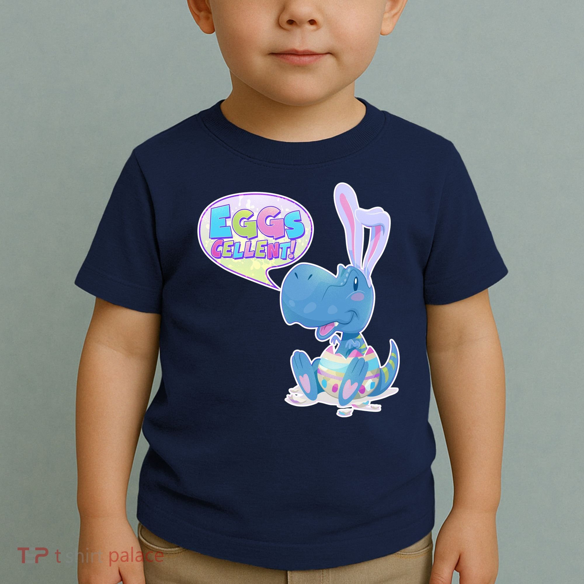 EGGS-Cellent! Cute Easter T-Rex Toddler T-Shirt