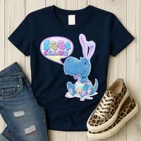 EGGS-Cellent! Cute Easter T-Rex Women's T-Shirt thumb 3