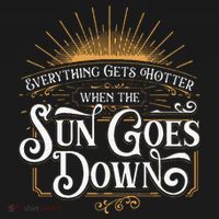 Everything Gets Hotter When The Sun Goes Down Country Music Apron thumb 3