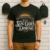 Everything Gets Hotter When The Sun Goes Down Country Music T-Shirt thumb 6