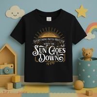 Everything Gets Hotter When The Sun Goes Down Country Music Toddler T-Shirt thumb 3