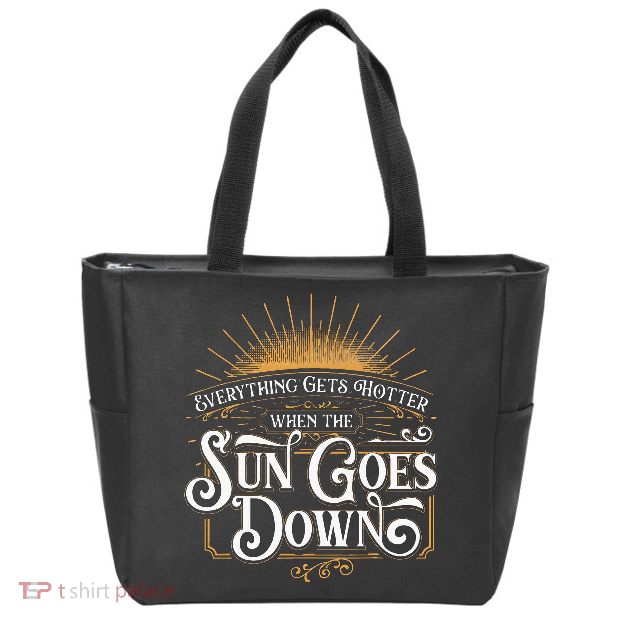 Everything Gets Hotter When The Sun Goes Down Country Music Tote Bag