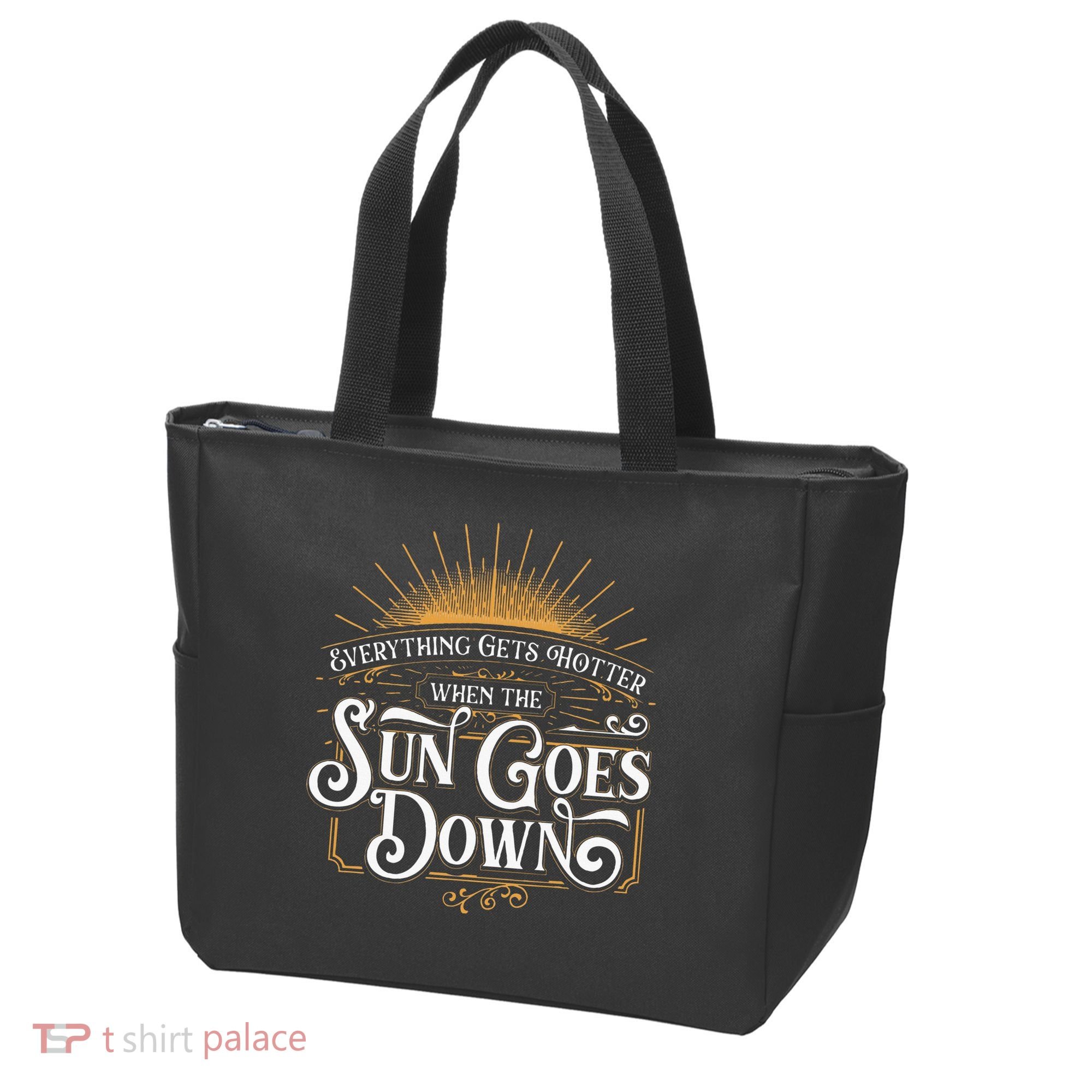 Everything Gets Hotter When The Sun Goes Down Country Music Tote Bag