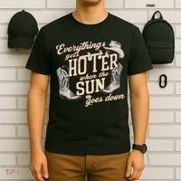 Everything Gets Hotter When The Sun Goes Down Country Music T-Shirt thumb 6