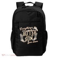 Everything Gets Hotter When The Sun Goes Down Country Music Backpack thumb 0