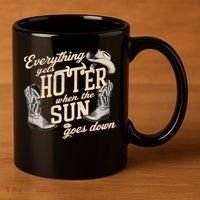 Everything Gets Hotter When The Sun Goes Down Country Music 11oz C Handle Ceramic Mug thumb 3