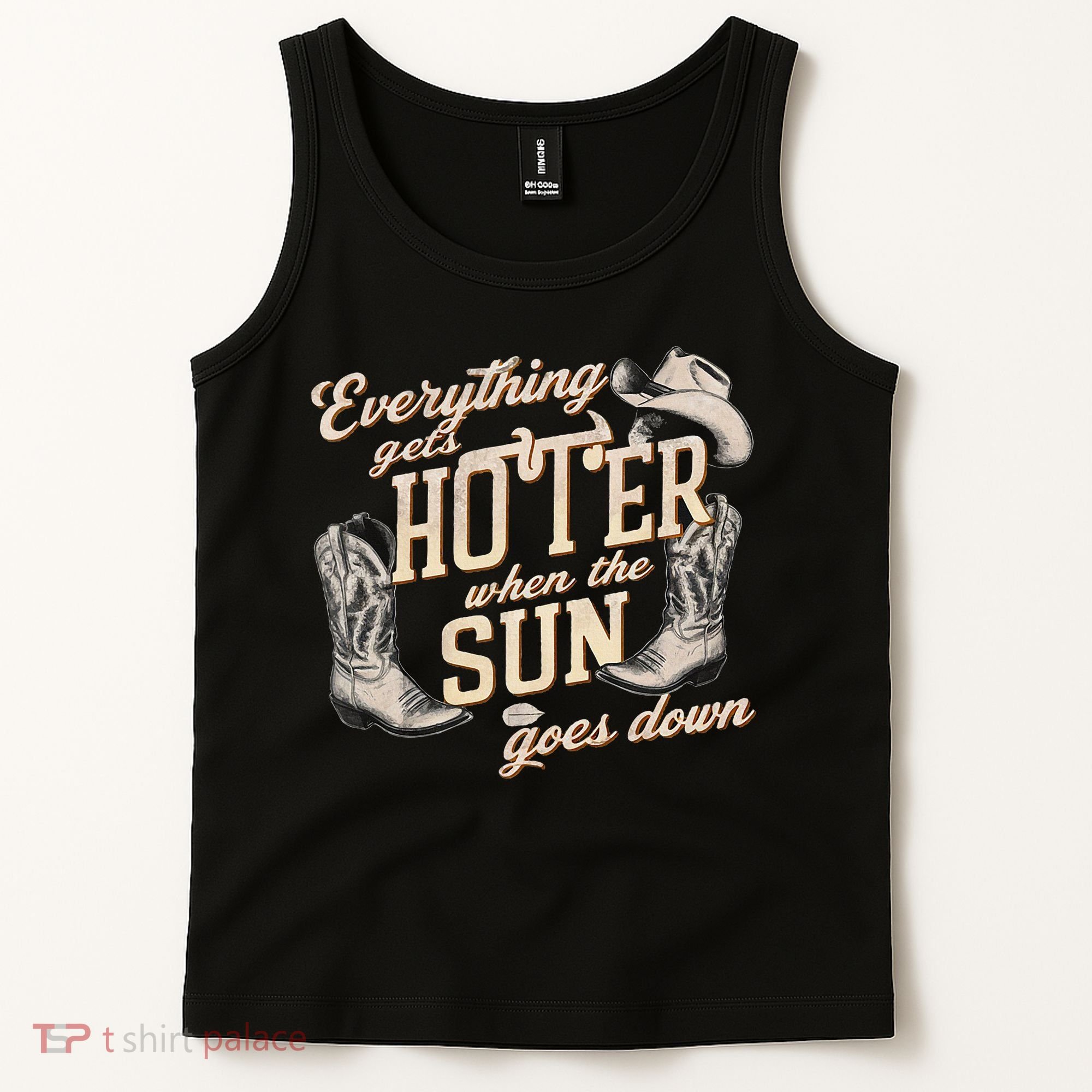 Everything Gets Hotter When The Sun Goes Down Country Music Tank Top