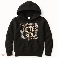 Everything Gets Hotter When The Sun Goes Down Country Music Kids Hoodie thumb 0
