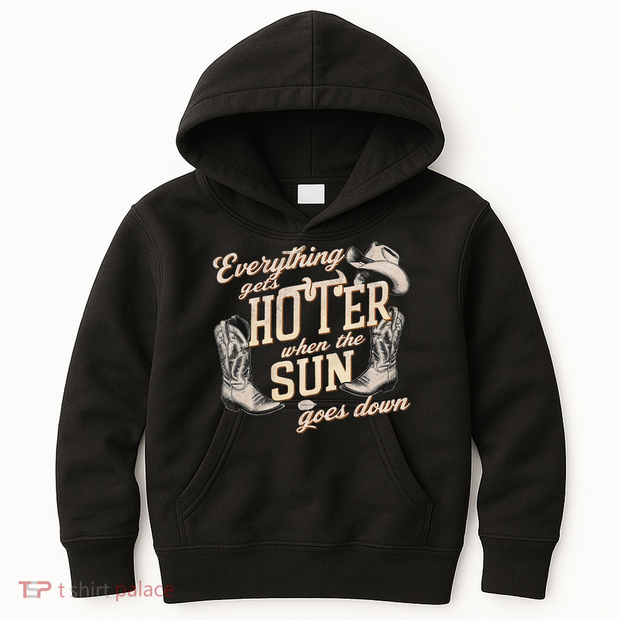 Everything Gets Hotter When The Sun Goes Down Country Music Kids Hoodie