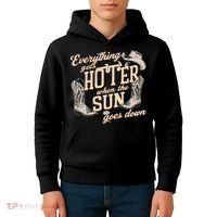 Everything Gets Hotter When The Sun Goes Down Country Music Kids Hoodie thumb 4