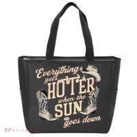 Everything Gets Hotter When The Sun Goes Down Country Music Tote Bag thumb 0