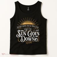 Everything Gets Hotter When The Sun Goes Down Country Music Tank Top thumb 2