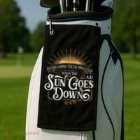 Everything Gets Hotter When The Sun Goes Down Country Music Golf Towel thumb 2
