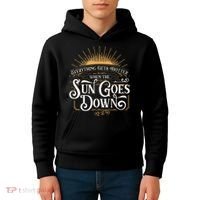 Everything Gets Hotter When The Sun Goes Down Country Music Kids Hoodie thumb 4