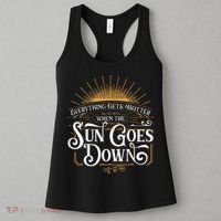 Everything Gets Hotter When The Sun Goes Down Country Music Women's Tank Top thumb 3