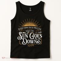 Everything Gets Hotter When The Sun Goes Down Country Music Tank Top thumb 2