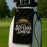 Everything Gets Hotter When The Sun Goes Down Country Music Golf Towel thumb 2
