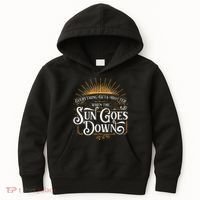 Everything Gets Hotter When The Sun Goes Down Country Music Kids Hoodie thumb 0