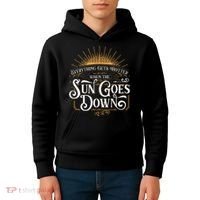 Everything Gets Hotter When The Sun Goes Down Country Music Kids Hoodie thumb 4