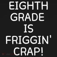 Eighth Grade Is Friggin Crap Funny Ornament thumb 1