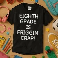 Eighth Grade Is Friggin Crap Kids T-Shirt thumb 3