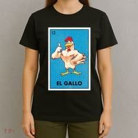 El Gallo Lottery Tradicional Vintage Rooster T-Shirt thumb 4