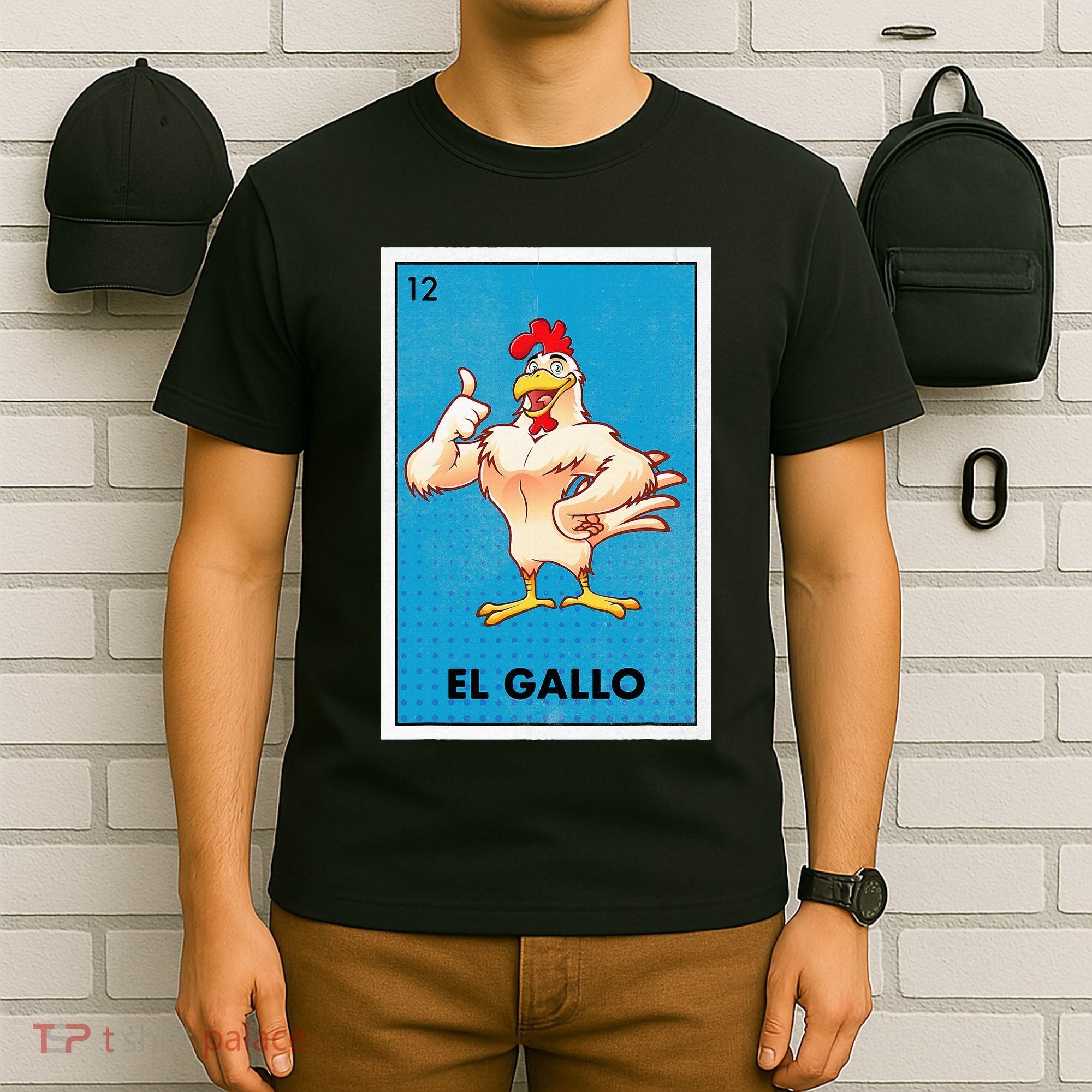 El Gallo Lottery Tradicional Vintage Rooster T-Shirt