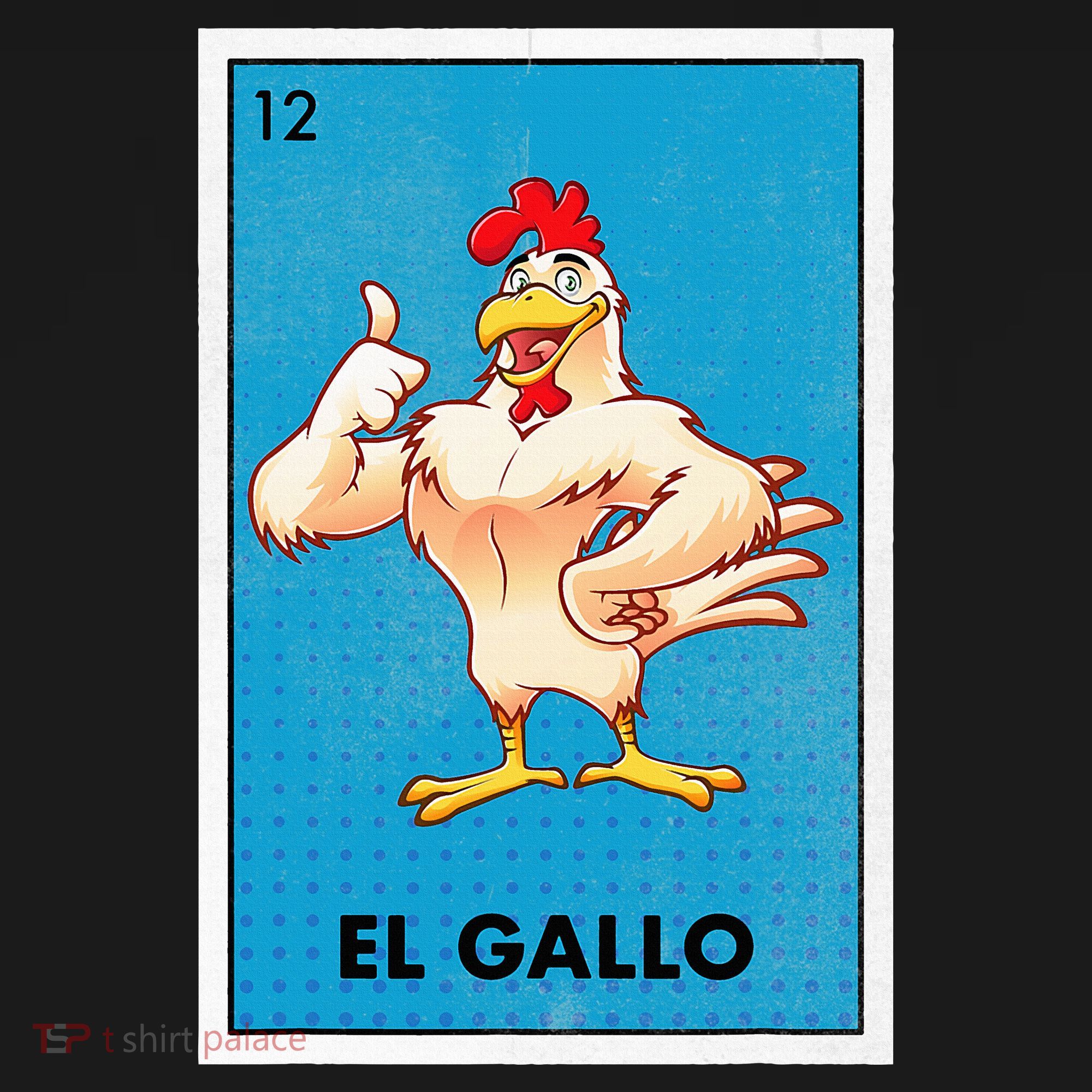 El Gallo Lottery Tradicional Vintage Rooster T-Shirt