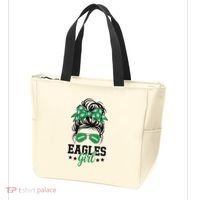 Eagles Girl Messy Bun Tote Bag thumb 3