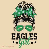 Eagles Girl Messy Bun Tote Bag thumb 4