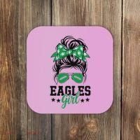 Eagles Girl Messy Bun Coaster thumb 0