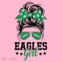 Eagles Girl Messy Bun Coaster thumb 2