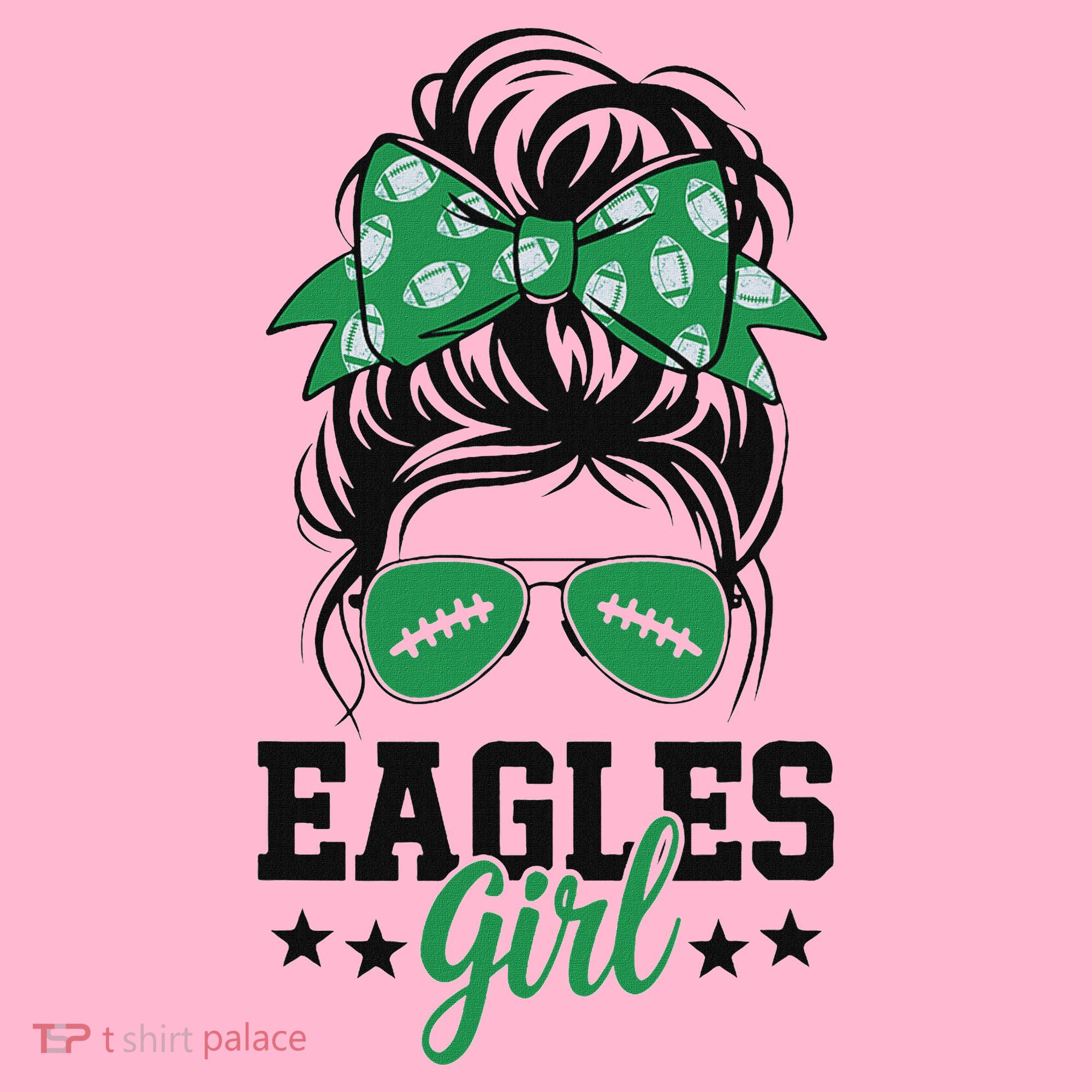 Eagles Girl Messy Bun Coaster