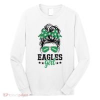 Eagles Girl Messy Bun Long Sleeve Shirt thumb 0