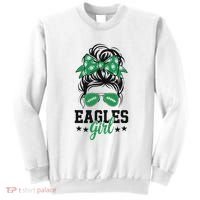 Eagles Girl Messy Bun Sweatshirt thumb 0