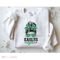 Eagles Girl Messy Bun Sweatshirt thumb 2