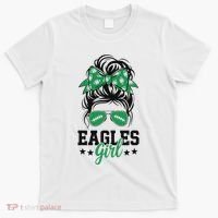 Eagles Girl Messy Bun T-Shirt thumb 0