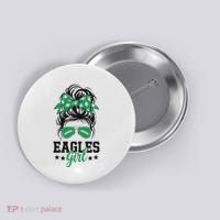 Eagles Girl Messy Bun Button thumb 0