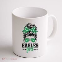 Eagles Girl Messy Bun Coffee Mug thumb 1