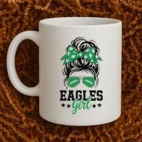 Eagles Girl Messy Bun Coffee Mug thumb 2
