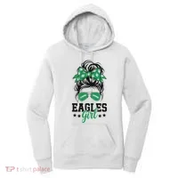 Eagles Girl Messy Bun Women's Hoodie thumb 0