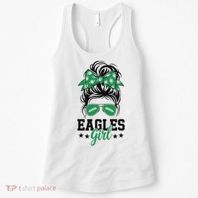Eagles Girl Messy Bun Women's Tank Top