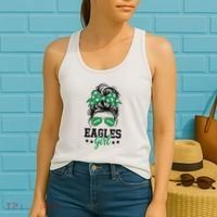 Eagles Girl Messy Bun Women's Tank Top thumb 2